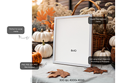 Rustic Autumn Frame Mockup on Table, a Product Mockup by MockupWizard (Thumbnail 2 of 5)