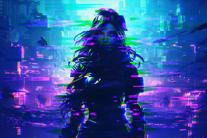 Colorful Glitch Photo Effect