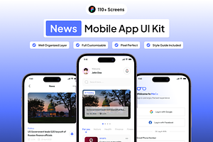 MoCo - News UI Kit App, an UI Kit Template by Moni Studio