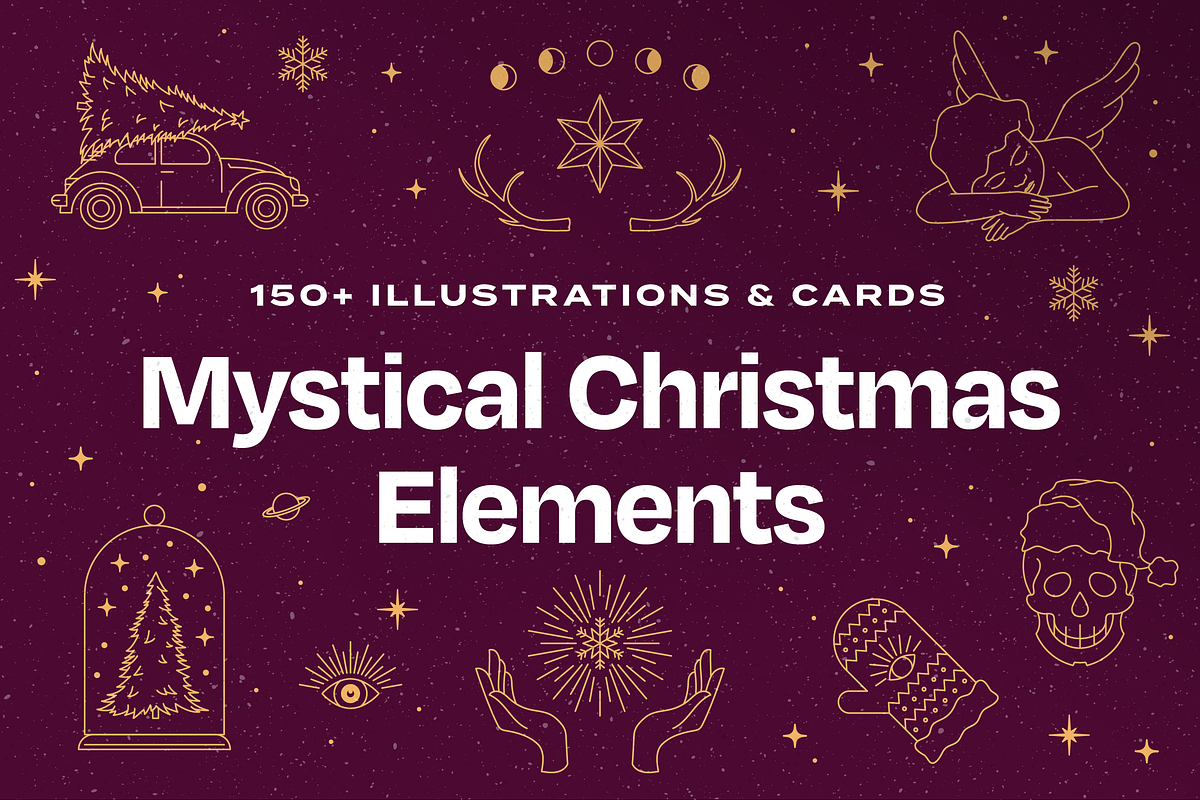 158 Mystical Christmas Illustrations, an Object Graphic by Artec Maison (Photo 1 of 14)
