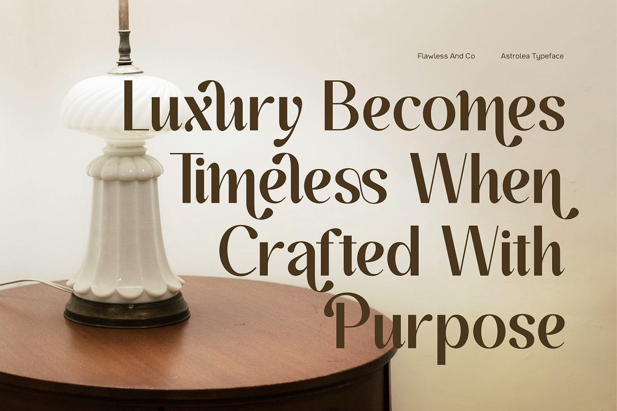 Astrolea - Elegant Sans Serif Font, a Sans Serif Font by Flawless And Co (Photo 2 of 10)