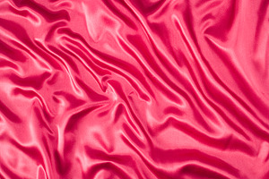 Bright pink, cerise silk fabric