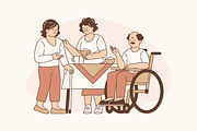 Vibrant Senior Life Illustration, an Object Graphic by Jump Studio (Thumbnail 4 of 12)