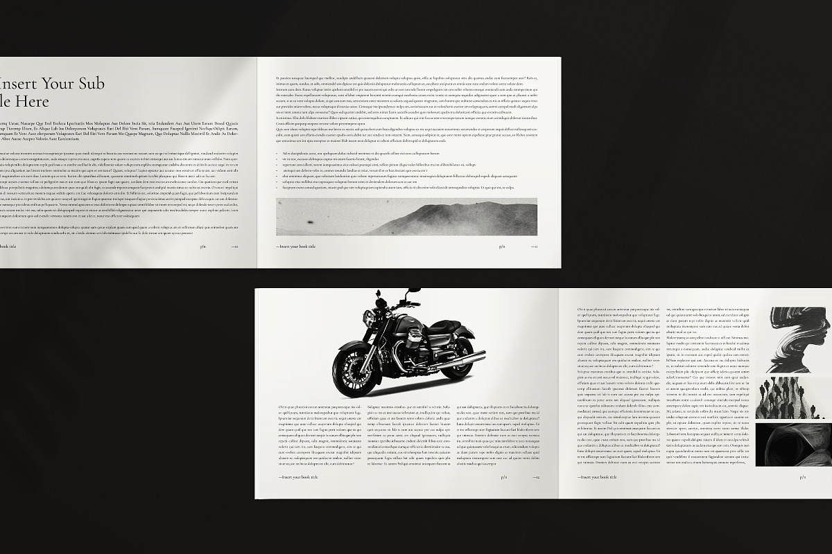 Book Title Layout Landscape Template, a Brochure Template by ArtisanaAura (Photo 7 of 23)