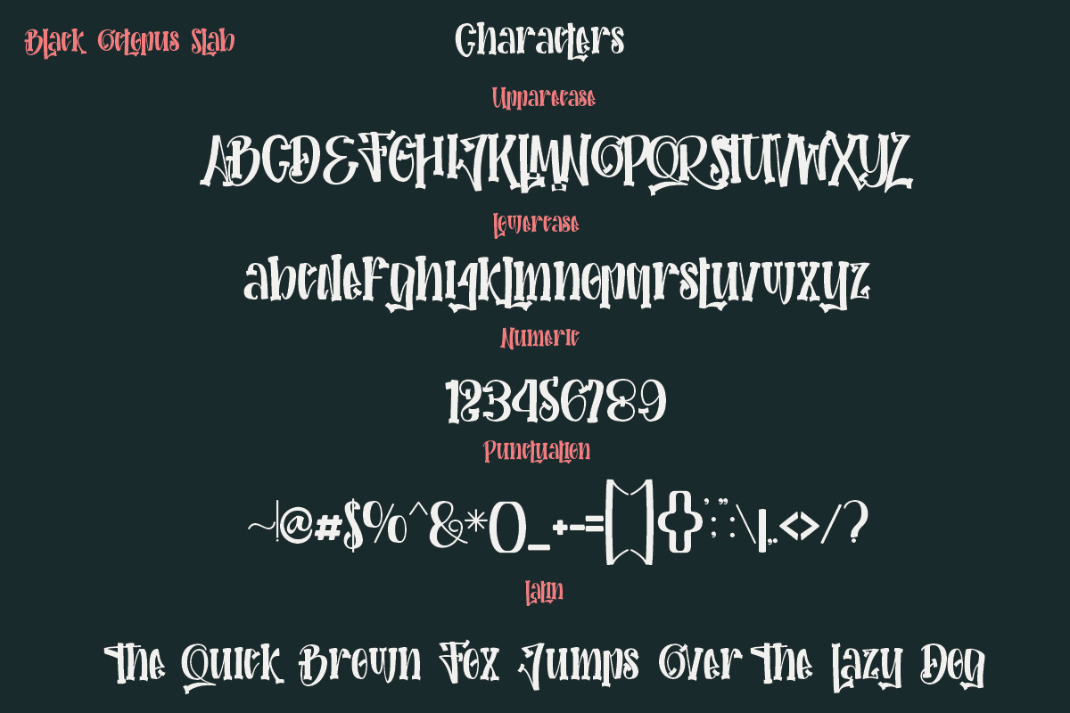Black Octopus, a Slab Serif Font by Bramcreative (Photo 3 of 10)