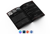 Rose Black Funeral Program Template, a Brochure Template by Designscozy (Thumbnail 3 of 8)