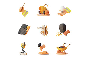 Vector construction icons