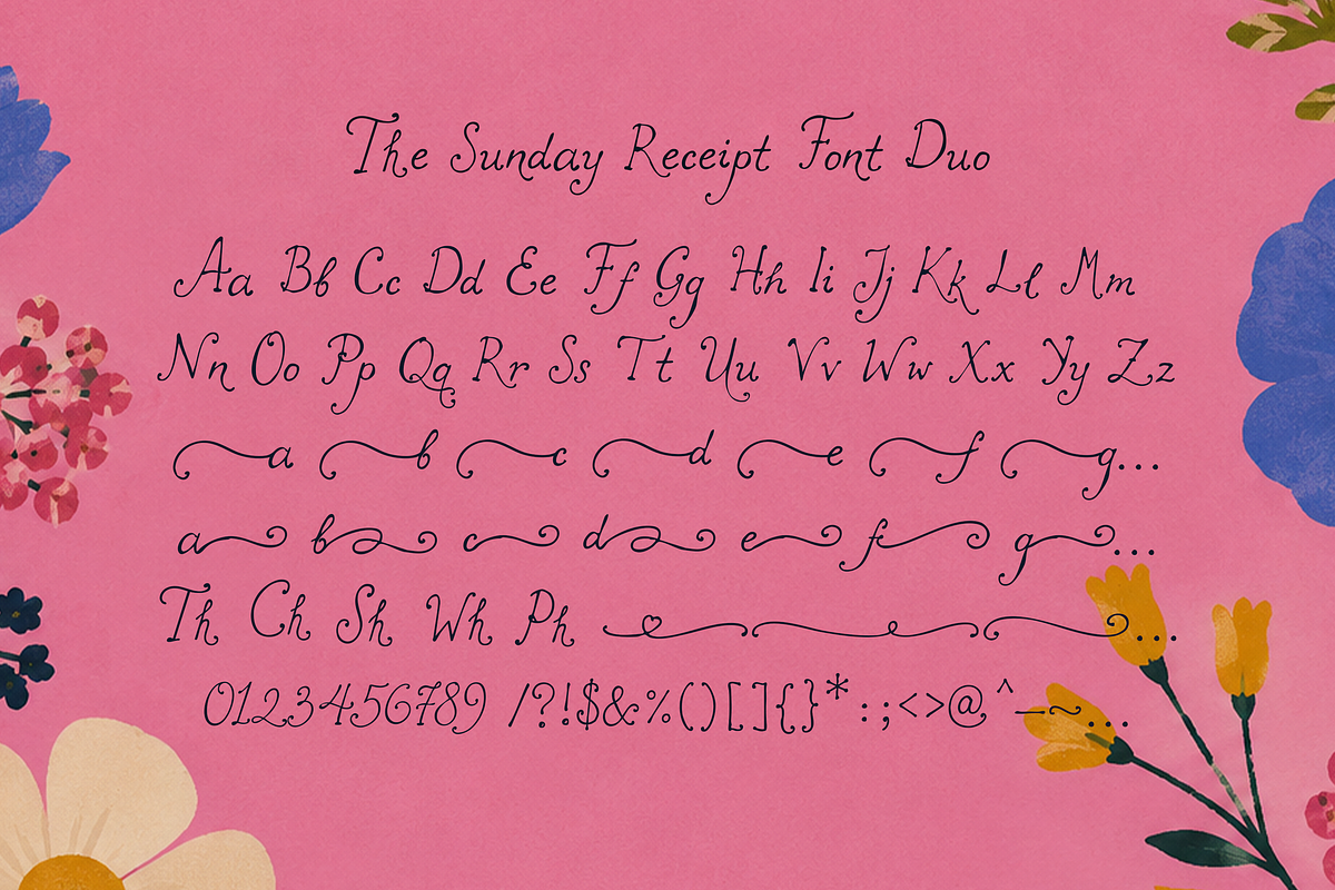 The Sunday Receipt Font Duo, a Handwritten Font by elvinova (Photo 12 of 13)
