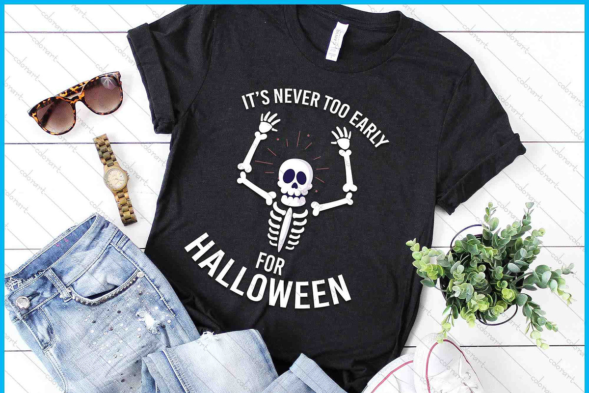 Never Too Early Halloween SVG, an Object Graphic by Creativeusart (Photo 1 of 4)