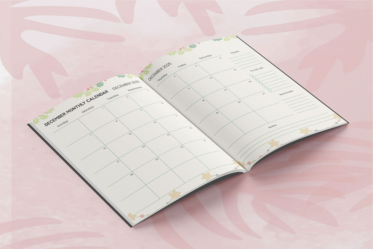 Christmas Holiday Planner, a Design Template by Book2bees (Photo 3 of 4)