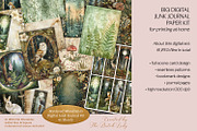 Bordered Woodlands Junk Journal Kit, a Decorative Illustration by The Dutch Lady Designs (Thumbnail 1 of 7)