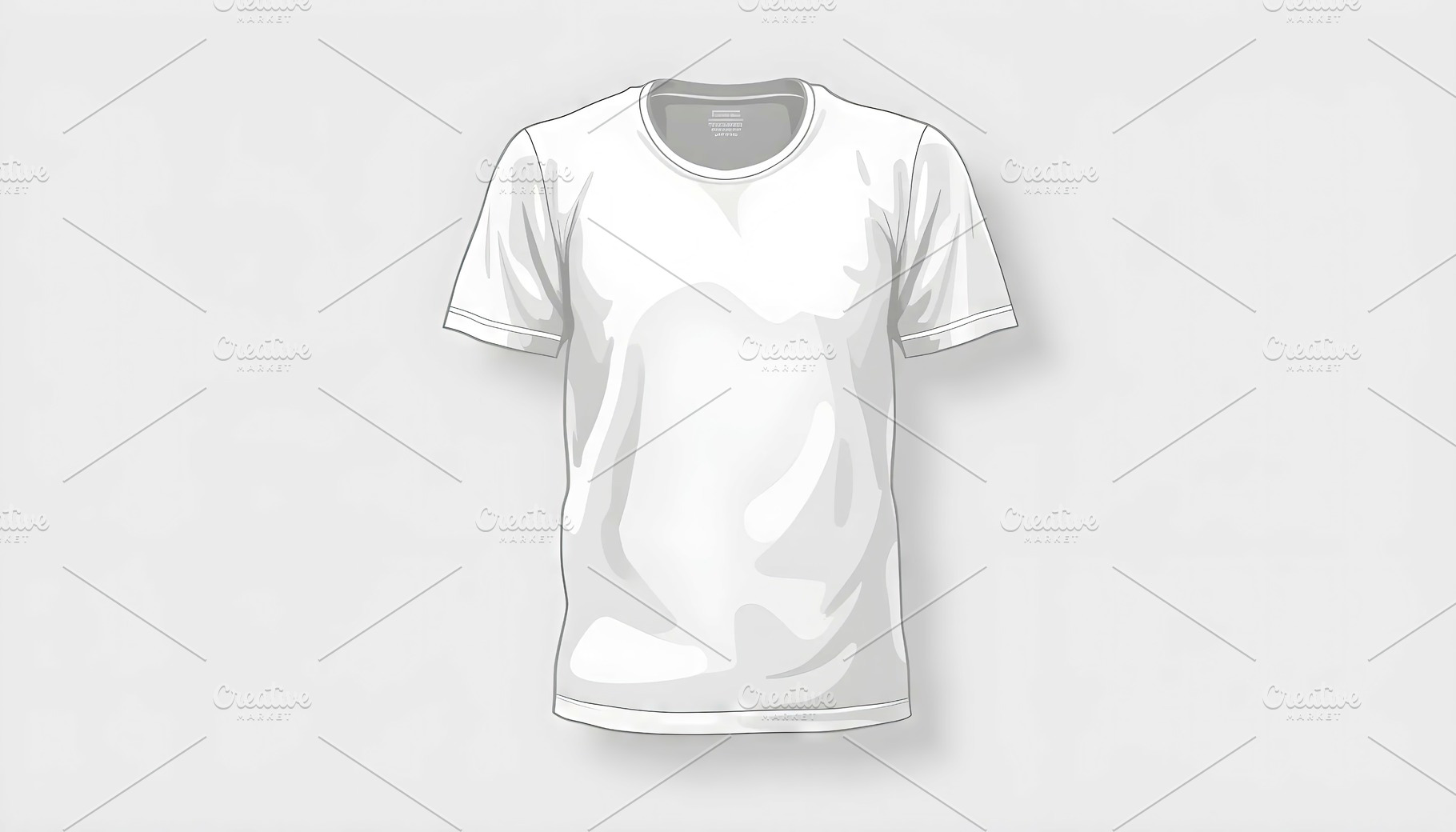 Flat vector illustration of a white, a Photo by LOGOCREATIVE