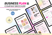 Editable Online Business Plan, a Print Template by PlannersByBee (Thumbnail 1 of 3)