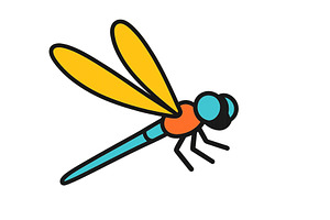 Brightly colored vector illustration, an Animal Illustration by ZinetroN