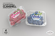 Clear Square Clamshell Mockups, a Packaging Mockup by INCDesign (Thumbnail 7 of 11)