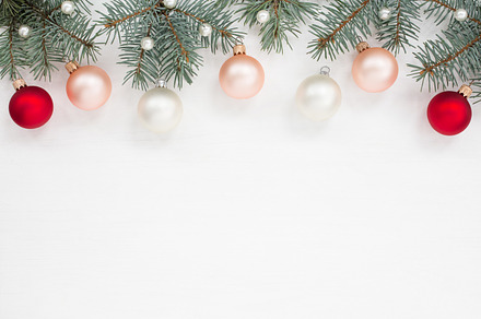Christmas card stock photo containing texture and balls, a Holiday Photo by OlliUlli