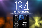 134 Spotlight Brushes for Photoshop, a Brush Add-On by Creative Graphics (Thumbnail 1 of 10)