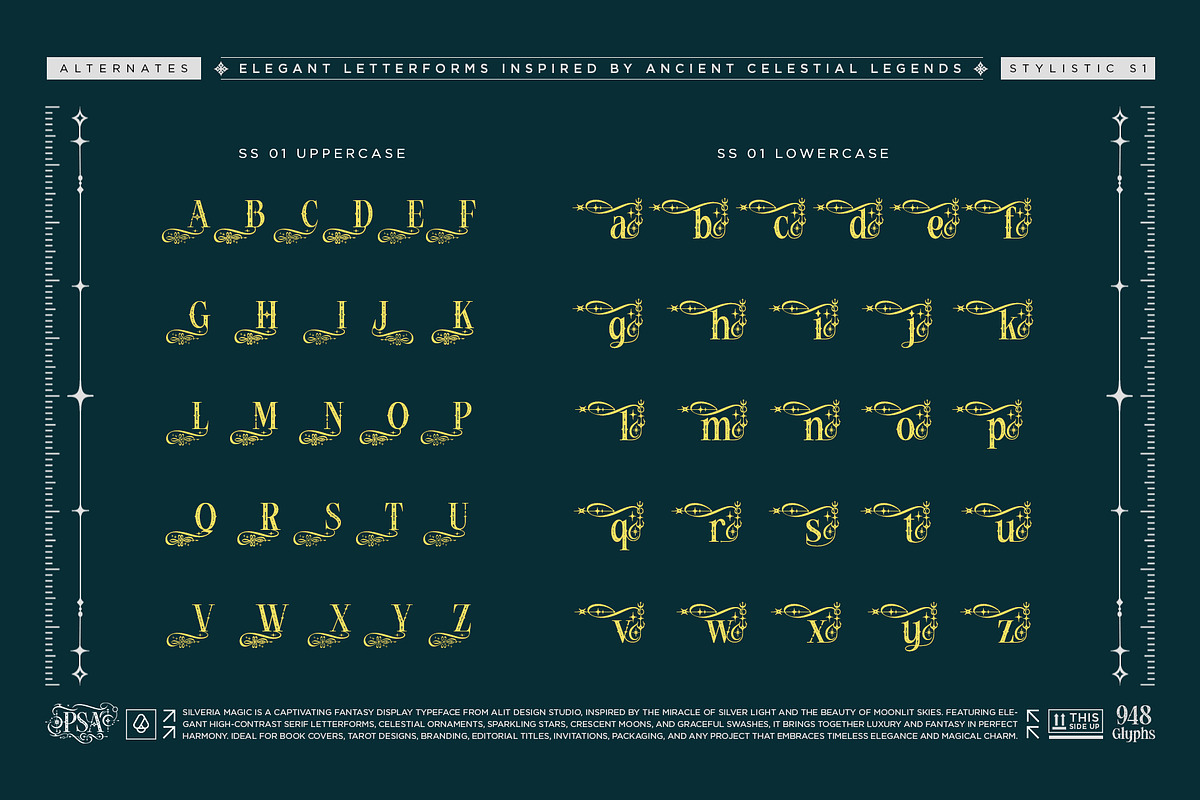 Silveria Magic Typeface, a Blackletter Font by alit design (Photo 4 of 17)