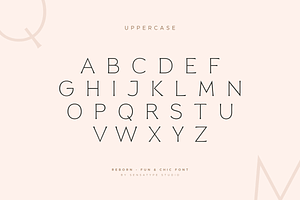 Reborn - Modern Chic Font