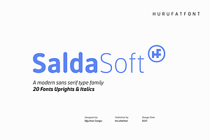 Salda Soft, a Font by Hurufatfont