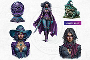 Witch hunters clipart Set, a Person Illustration by ThatsDesignArt (Thumbnail 9 of 10)