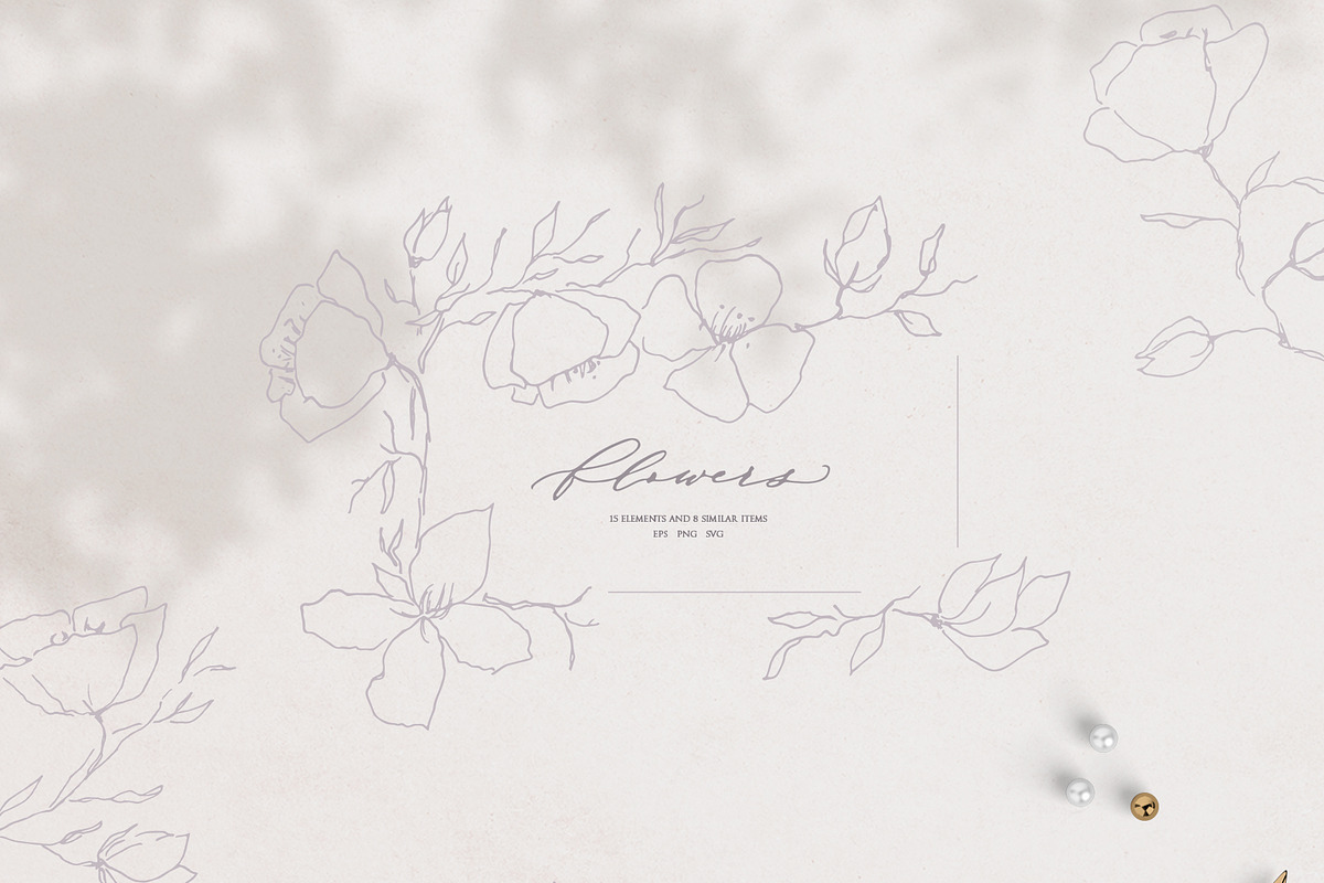 Wedding frame and floral monogram, an Illustration by Summer Nightingale Art (Photo 8 of 10)
