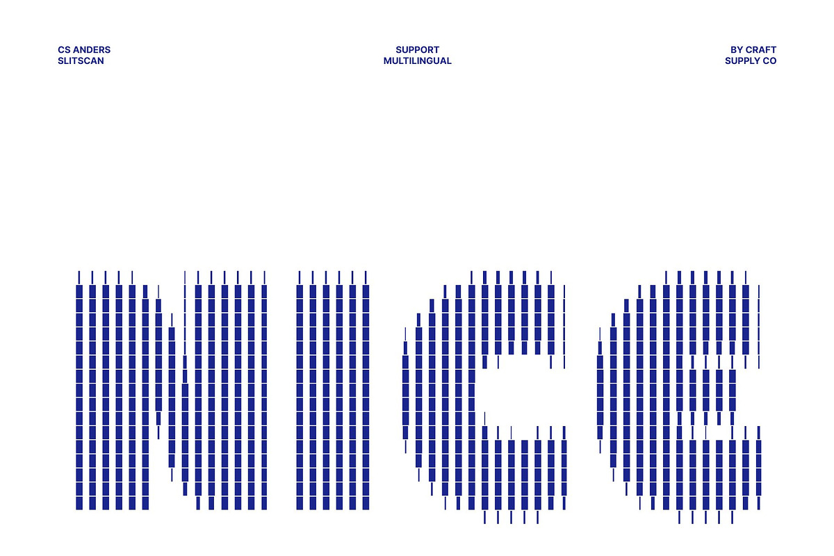 CS Portia Slitscan, a Sans Serif Font by Craft Supply Co. (Photo 6 of 8)
