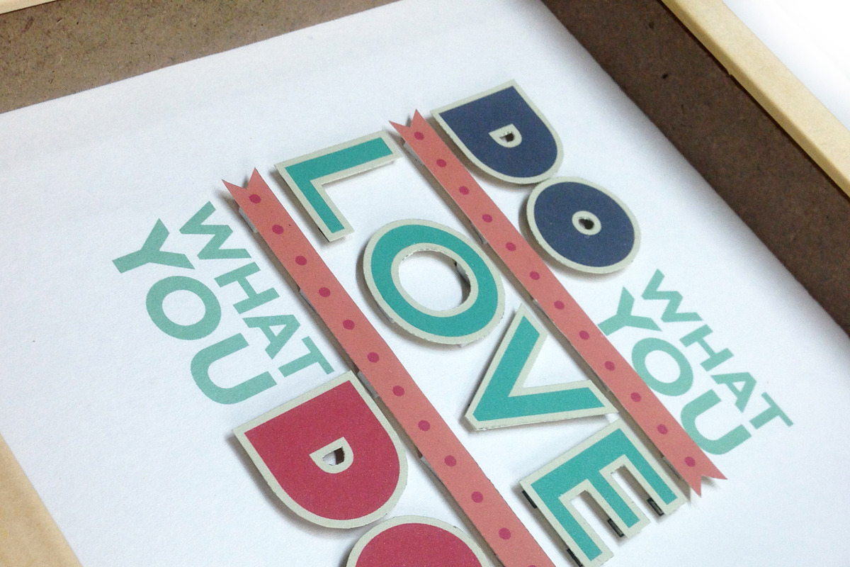 Typography Papercut Template, a Stationery Template by GrouchlambInc