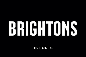 BRIGHTONS - A Powerful Sans Serif, a Sans Serif Font by Umitype