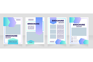 Pharmacy Blue Blank Brochure Layout