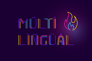 Three Neon Lines color font, a Font by kaer_shop (Thumbnail 8 of 8)