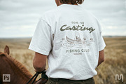 White T-shirt mockup western style, a Shirt Mockup by The Blue Bird (Thumbnail 5 of 8)