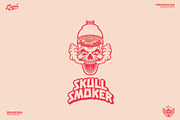 Skull Smoker Logo Template, a Branding & Logo Template by Kreasi Malam (Thumbnail 3 of 11)