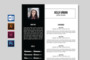 Minimalist Resume / CV - 2 Versions, a Resume Template by Outline Design (Thumbnail 1 of 6)