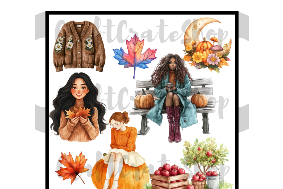 Cozy Fall clipart, an Illustration by CraftCrateShop (Photo 7 of 7)