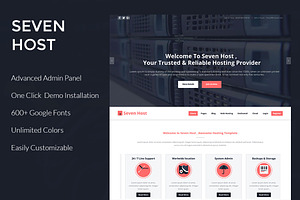 Seven Host - Hosting WordPress Theme