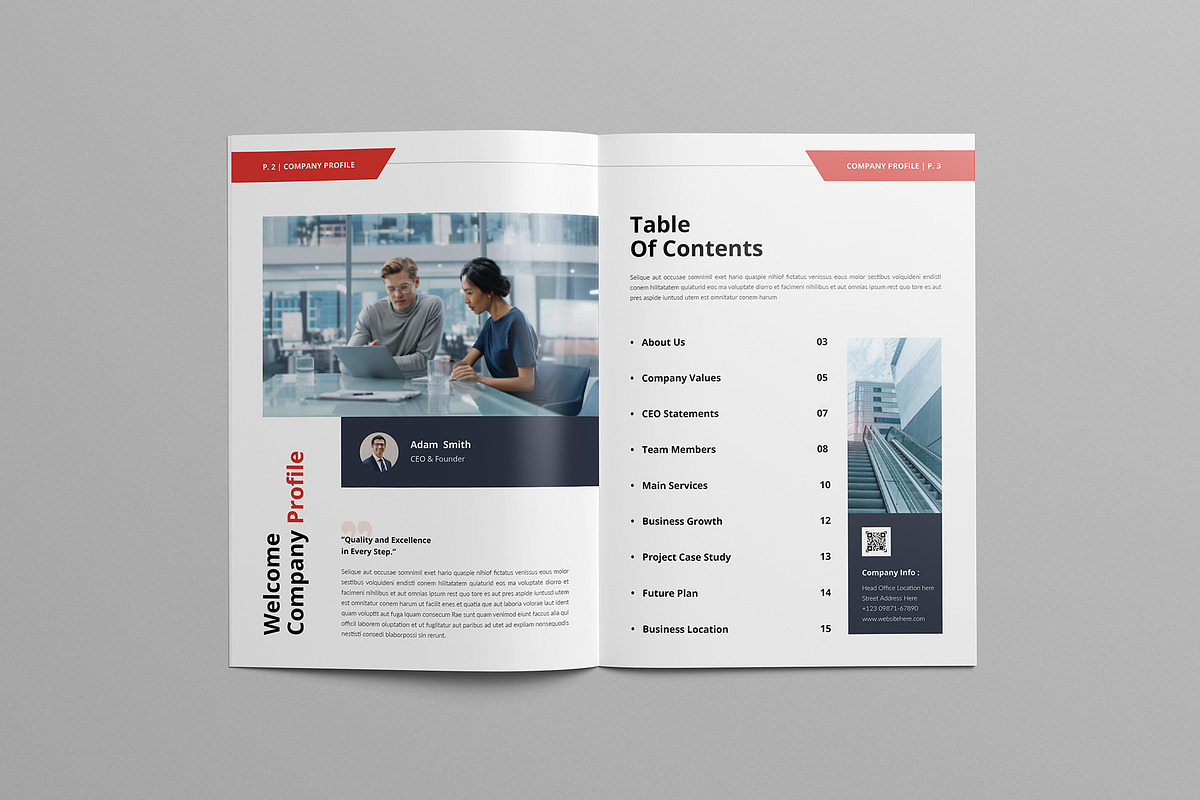 Company Profile | Canva & Word preview 2