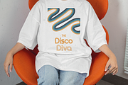 Disco Diva - Groovy Typeface, a Sans Serif Font by HipFonts (Thumbnail 9 of 10)