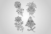 18 Paisley Floral Designs (Vector), an Object Graphic by BIOWORKZ (Thumbnail 3 of 5)