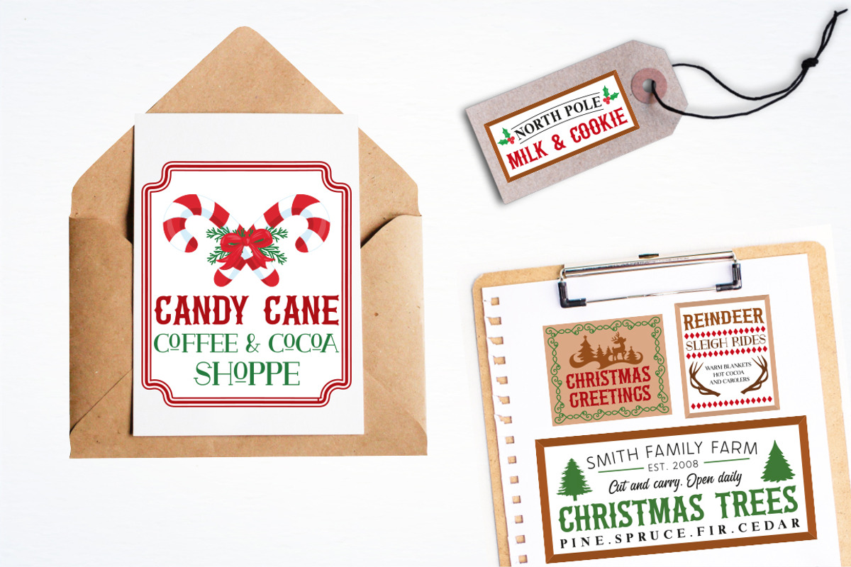 Christmas Sign, an Illustration by PrettyBundles (Photo 3 of 4)