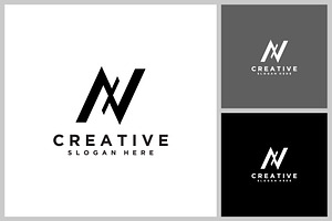 initial letter n logo vector design, a Branding & Logo Template by quadrazo