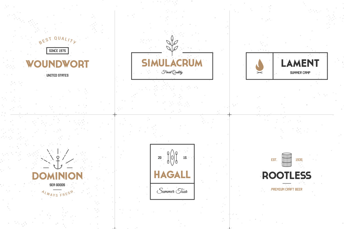 Minimal logo collection, a Branding & Logo Template by Optimistic shop (Photo 2 of 3)