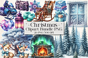 Christmas Clipart Bundle PNG, a Graphic by Libby Wishes (Thumbnail 1 of 6)