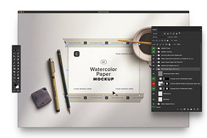 Watercolor Workspace Scene Creator