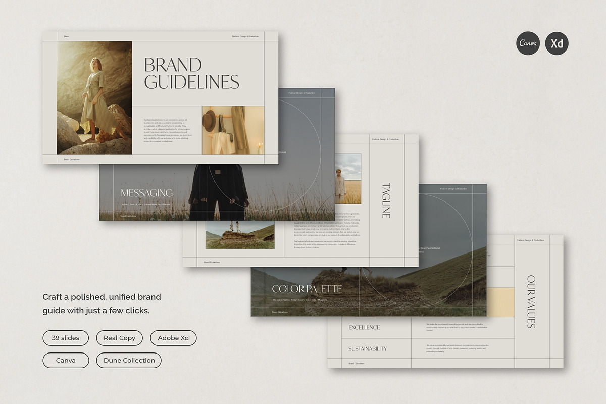 Brand Guidelines Template • Dune, a Templates & Theme by Two Moons Studio (Photo 1 of 9)