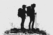 Hiker and Mountain Bundle, an Illustration by Creativeshirt (Thumbnail 18 of 21)