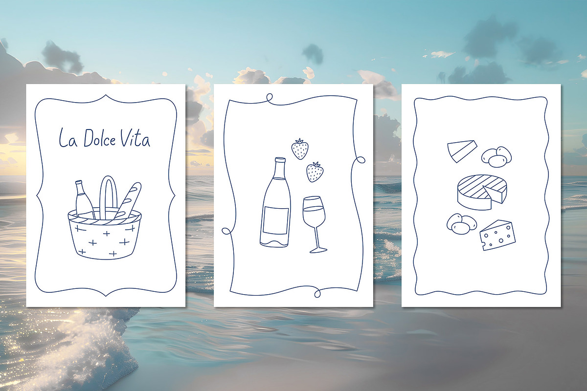 Italian Summer line art, an Object Illustration by yarynabo (Photo 8 of 13)