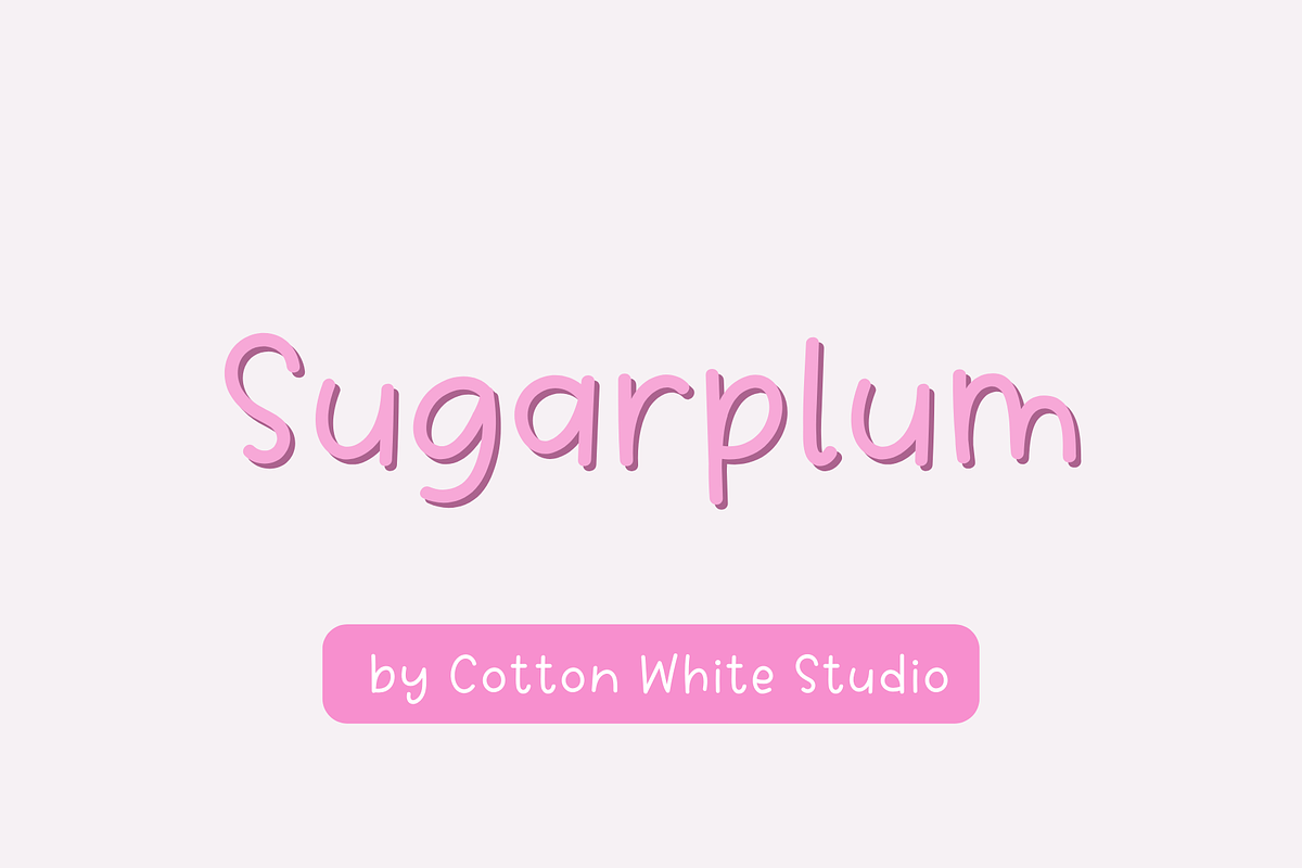 Sugarplum, a Handwritten Font by Sofia Skoog (Photo 1 of 10)