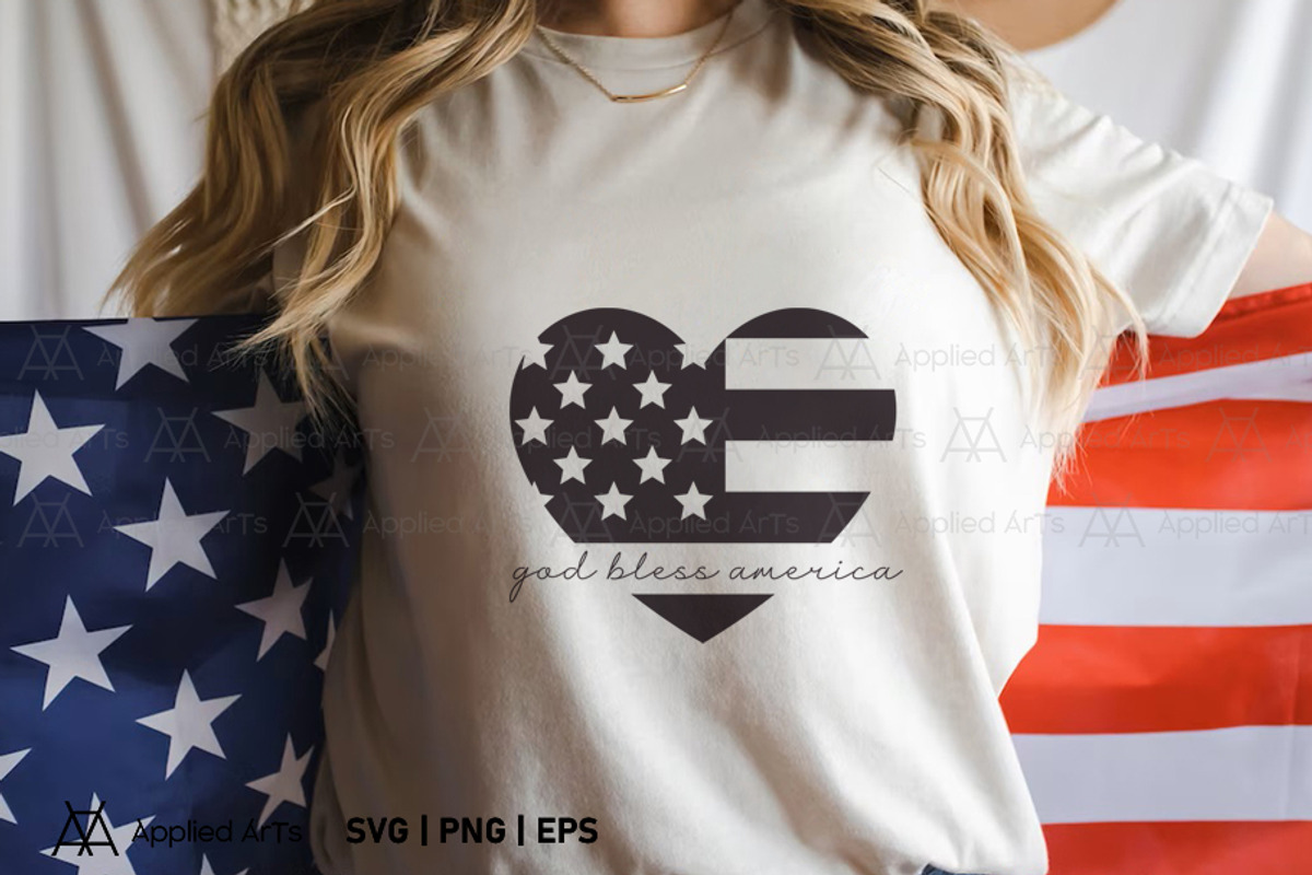 God Bless America, 4th of July SVG, an Object Graphic by Applied Arts (Photo 4 of 9)