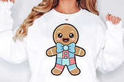 Christmas Gingerbread Man Patchwork, an Illustration by Designworld (Thumbnail 2 of 5)